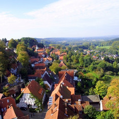 Die zweite Etappe des Hermannsweges führt durch die Altstadt von Tecklenburg.