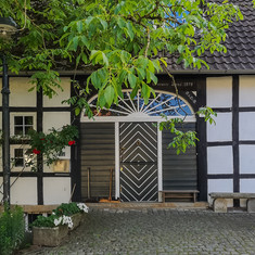 Fachwerkhaus beim Wasserschloss Haus Marck